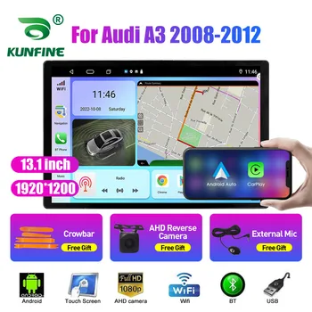 13.1 colių Automobilio Radijo Audi A3 2008-2012 M. Car DVD GPS Navigacijos Stereo Carplay 2 Din Centrinio Multimedia 