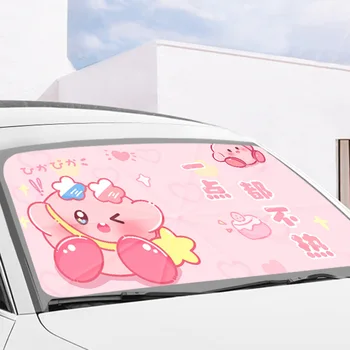 2023 Sanriod Automobilio Priekinį Stiklą Saulės Šešėlis Apima Anime Melodija Cinnamoroll Pochacco Kirby Automobilių Skėtį Nuo Saulės, Skėtis, Automobilių Aksesuarai Dovanos