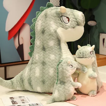 25-60cm Animacinių filmų Dinozaurų Pliušiniai Žaislai Mielas Džiugu Tyrannosaurus Pagalvę Įdaryti Lėlės Vaikų Berniukų Gimtadienio Dovanos