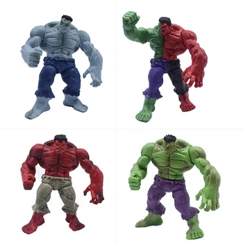 4pec/set Marvel Keršytojas 2 Hulk Pilnas Komplektas Raudona Mėlyna Žalia Pvc Modelis Veiksmų Skaičius, Žaislai Ornamentu Rankų Modelį, Vaikai Dovana