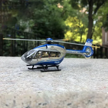 Diecast Lėktuvo 1/87 Masto Sraigtasparniai H145 Policijos Sraigtasparnio Modelis Lieti Statinio Ekranas Suaugusiųjų Rinkimo Mini Žaislai Berniukams