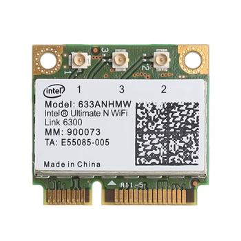 Dvigubos Juostos 450M 633ANHMW PCI-E Wireless Card Intel Ultimate-N WiFi Link 6300 K1KF