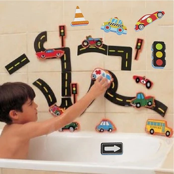 Geležinkelių Transporto Eismo Vonios Žaislai, Minkštos EVA Vaikams, Kūdikių Vonios Vandens Žaislai Anksti Švietimo Siurbimo Iki Maudyklos Žaislai Vaikams