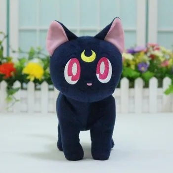 Japonija Animacinį Filmą Sailor Moon TV dramos Luna Katė Pliušiniai žaislai, Minkšti Kimštiniai Gyvūnai, lėlės, Vaikų Gimtadienio Dovanos