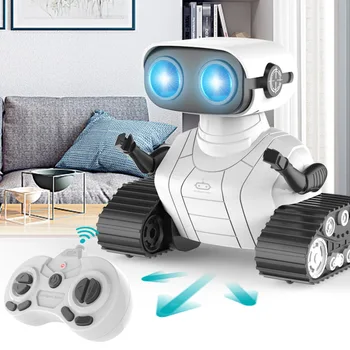 RC Protingas Mini Smart Robotas Garso ir Šviesos Šokių Įkrovimo Dinaminis Robotas Berniukas Žaislai