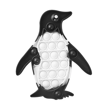 Silikono Penguin Push Burbulas Jutimo Išspausti Žaidimas Meno Dekoro Suaugusiųjų Vaiko Įdomus Dovana